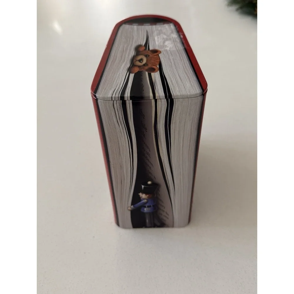 Harry London‎ Tins St. Nick Christmas Story Book Embossed Red